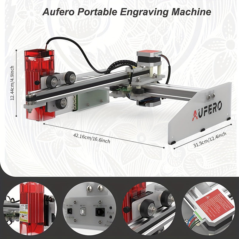 Aufero AL1 Laser Engraving Machine | 180x180mm Engraving Area