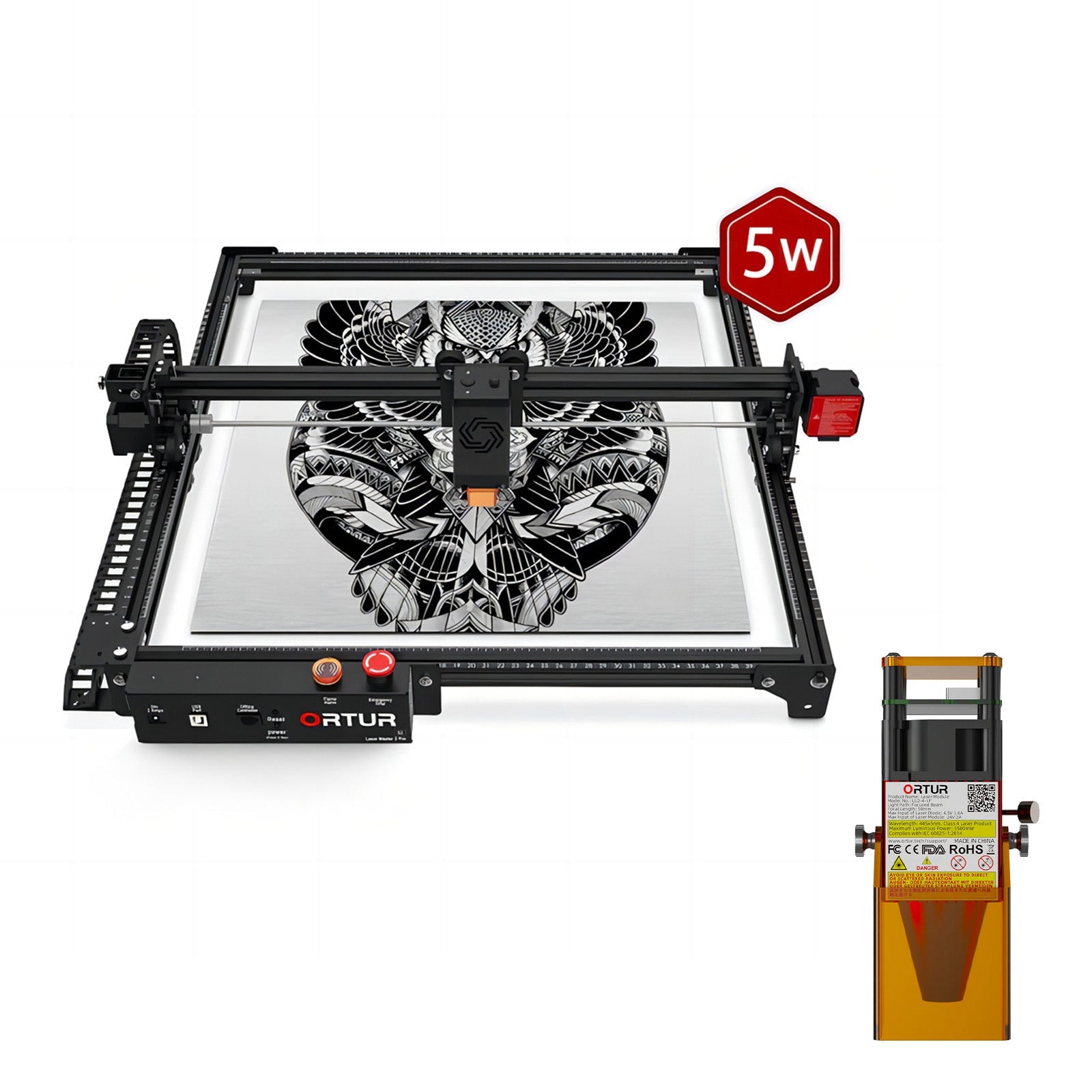Ortur LM2 Pro S2 Laser Engraving & Cutting Machine 15,000mm/min (5W)