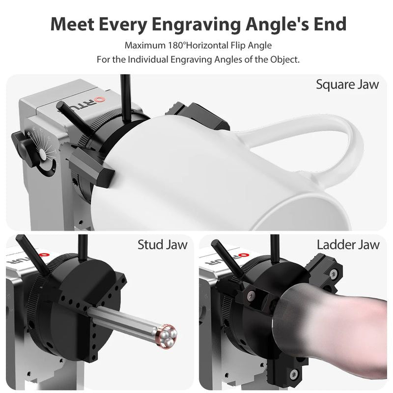 Ortur Y-axis Rotary Chuck for Laser Engraver (YRC1.0)