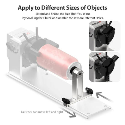 Ortur Y-axis Rotary Chuck for Laser Engraver (YRC1.0)