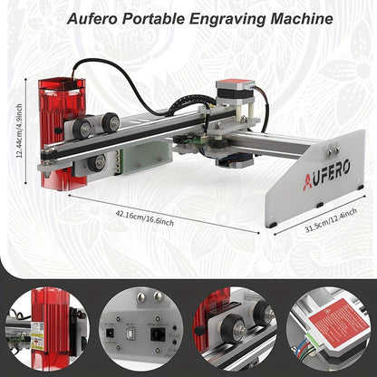 Aufero AL1 Laser Engraving Machine | 180x180mm Engraving Area